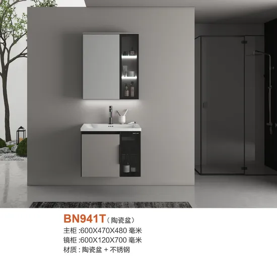 60cm Bathroom Furniture Durable Stainless Steel Bathroom Cabinet