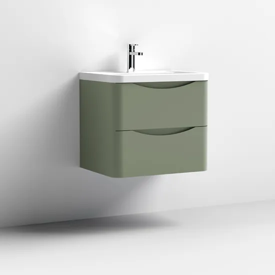 Elegant 23-Inch MDF Bathroom Cabinet Featuring Two Spacious Drawers