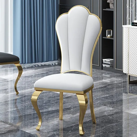 Luxurious Stainless Steel Dining Chairs for Hotel Weddings and Events