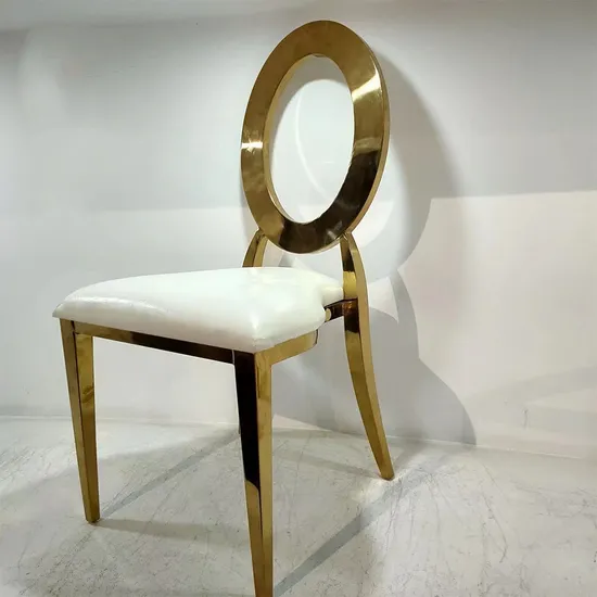 Golden Stainless Steel Chairs Event Wedding Party Decoration Wedding Chairs