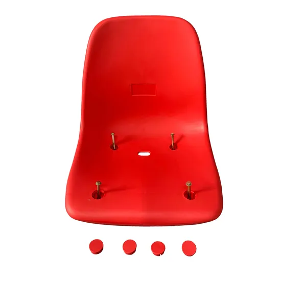 The Best Quality The Cheapest Price SGS En12727 Level 4 Red Color PP Propylene Plastic Stadium Chair for Beacher