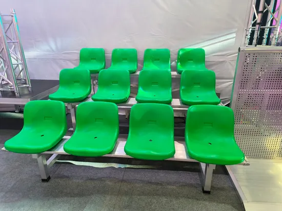Dismountable Steel Seating Bleachers System with Plastic Seats