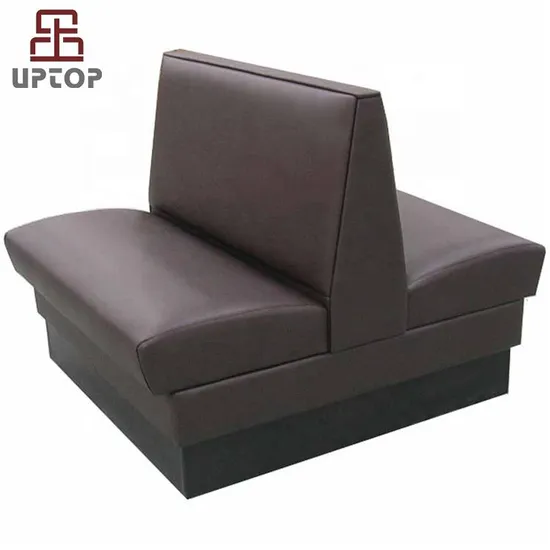 Modern Cafeteria Cafe Sofa Restaurant Double Sided Booth Seating