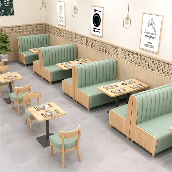 Restaurant Sofa Bar Booth Seat Dining Table Set Commercial Furniture