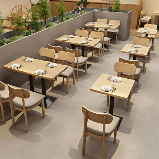 Commercial Furniture Wood Leather Booth Seating Coffee Shop Restaurant Furniture Sets