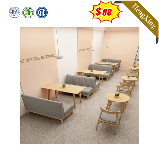 Hotel Coffee Shop Leather Single Cafe Sofa Kitchen Restaurant Furniture Sets Dining Table