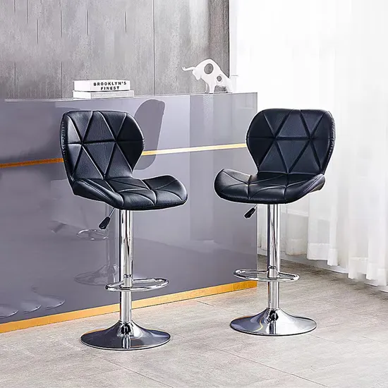 Modern Minimalist High Bar Chair Swivel Lifting Pulley Leisure Barber Bar Chair