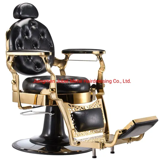 Wholease Gold Aluminum Salon Barber Furniture Chair Supplier