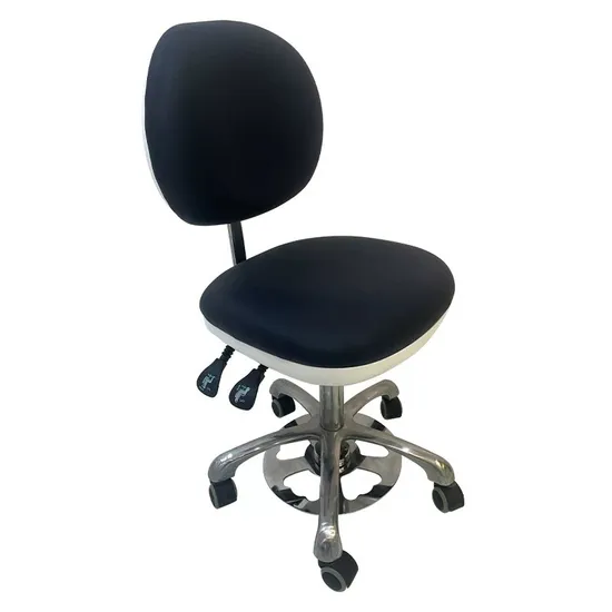 Beauty Salon 360-Degree Swivel Stool with Wheels for Styling