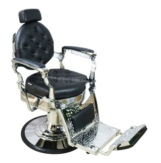 Foshan Factory Wholesale Antique Style Salon Furniture Luxury Reclining Barber Chair