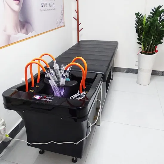 Six-Head Flushing Hydrotherapy Circulating Shampoo Chair Multifunctional Water Circulation SPA Head Shampoo Bed