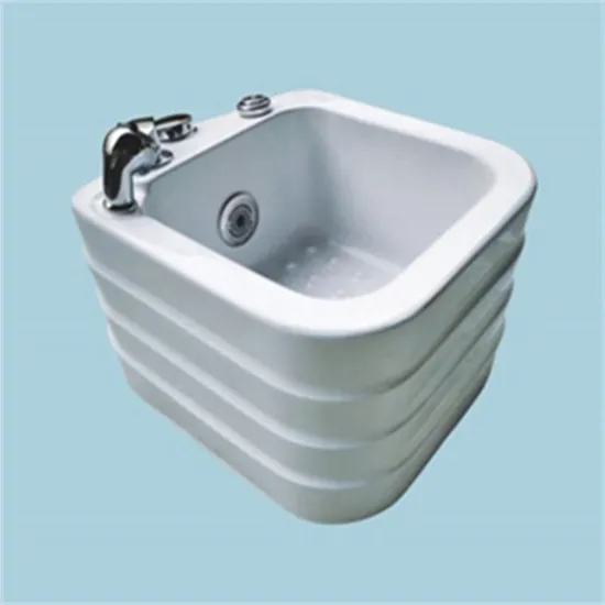 Modern Design White Acrylic Freestanding Massage Foot SPA Tub Basin with Overflow