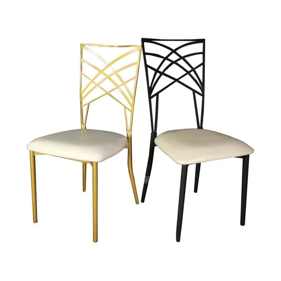 Nordic Style Metal Chiavari Chair Event Banquet Party Steel Iron Chairs