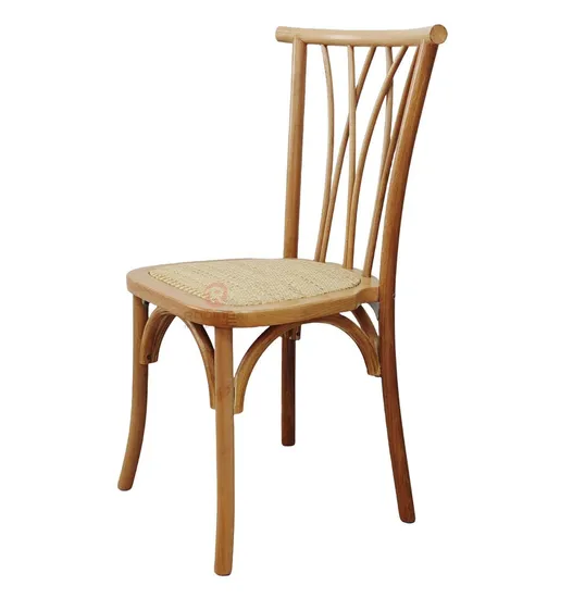 Wholesale Xx Cross Chair Wedding Banquet Hotel Solid Wood Rattan Chair