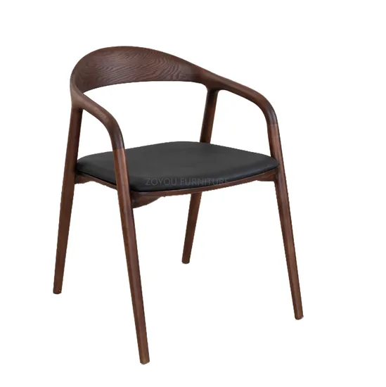 Nordic Furniture Comfortable Chair Solid Wood Hotel Arm Chairs Ash Wood Chair