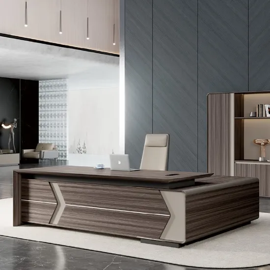 New Design Classic Modern Luxury Wooden Melamine Working L Shape Director Manager CEO Executive Office Furniture Office Desk ()