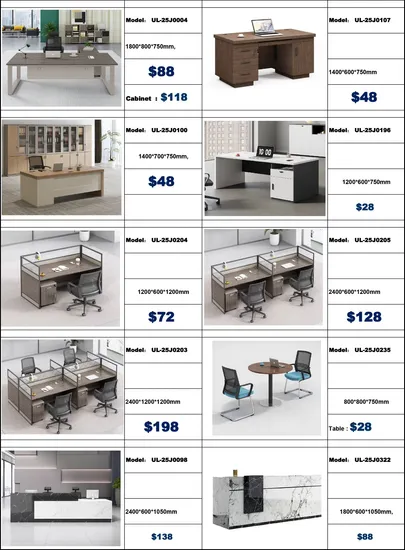 Wholesale Market Modern MDF Manager Boss Computer Office Table Desk
