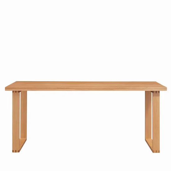 Zerun Wood Morden Solid Oak Rectangular Dining Table for Dining Room