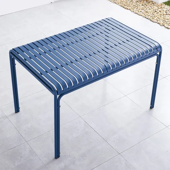 Modern Waterproof Aluminum Outdoor Garden Patio Dining Table Set