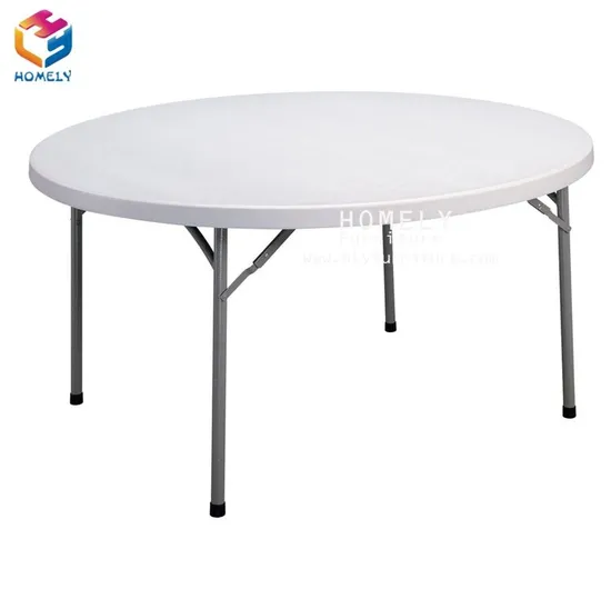 Outdoor Plastic Folding Round Table Foldable Catering Table