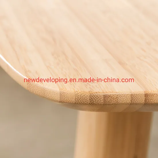 Good Quality Solid Bamboo Panel Furiture Dining Table Set / Coffee Table Set