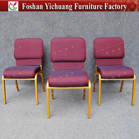 Yc-G39-1 Stackable Wholesale Purple Auditorium Seat for Church