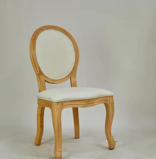 Wooden Banquet Wedding Chairs with Soft Seats for Patio Gardens Hotels