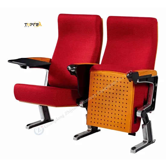 Theater VIP Plastic Handle Auditorium Chair with Foldable Writing Pad