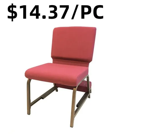 2020 Newest Design Stackable Dining Event Metal Frame Church Chair