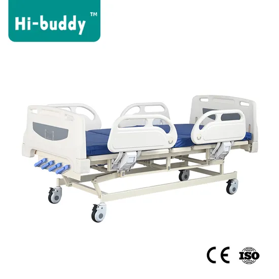 Manual 4-Crank Hospital Medical Care Bed for Patients, Factory Direct and Cost-Effective