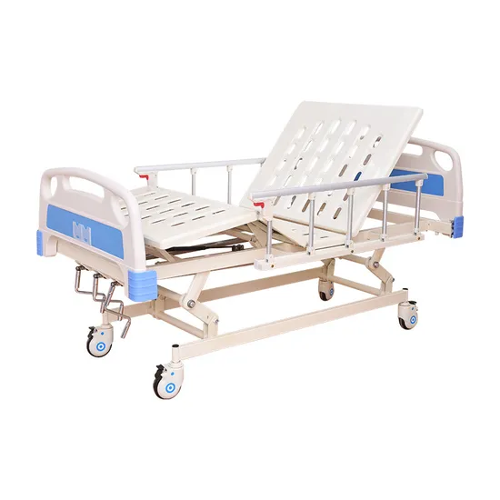 3-Function Hospital Bed and Adjustable Manual Control Hospital Bed Patient Bed Treatment Medical Bed