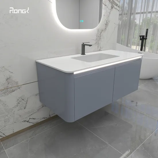 Seamless Splicing Modern Wall Stone Double Sink Hotel Corner Dresser Bathroom Furniture Wholesale Vanity Top Knock Down Ceramic Modern Wash Basin Sanitary Ware