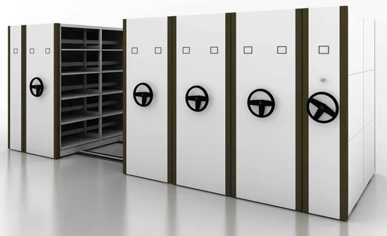 Mobile Shelving File Cabinet Easy Operated Mobile Shelf Space Saver Archives Mobile Shelving Mobile File Compactor Storage Shelving Compact Shelving