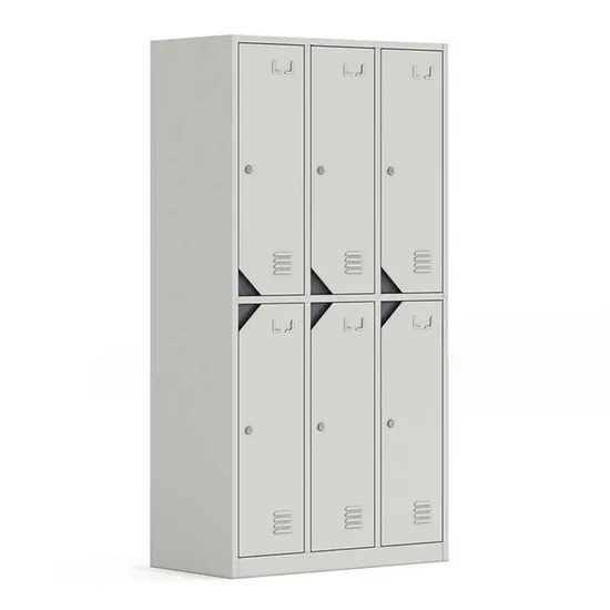High-Security Steel Lockers with Smart Key Lock for Gym and Parcel Storage