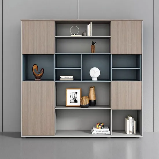 Liyu Office Awesome Multi-Layers Contemporary Wooden Office Furniture Storage Boss Filing Cabinet