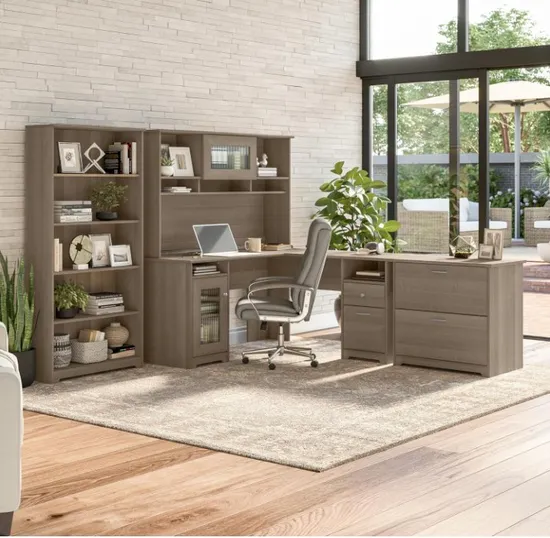 Stylish 2-Drawer Lateral File Cabinet in Ash Gray