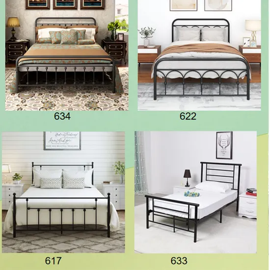 Modern Hotel Bedroom Furniture Metal Bed Frame King Size Bed Frame