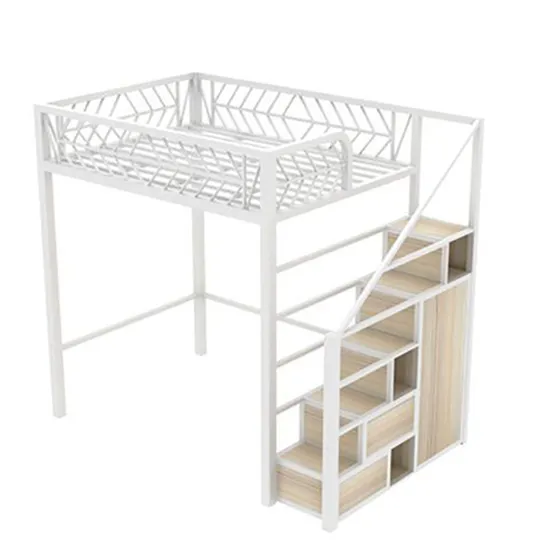 Factory Custom Multi-Functional Space-Saving Attic Wrought Iron Frame Bed