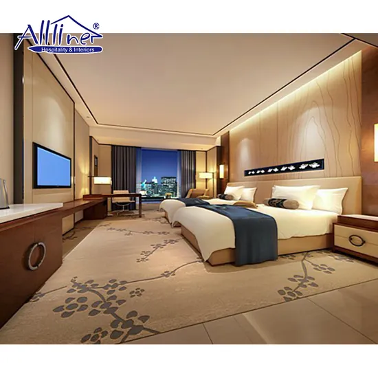 Chinese Foshan Lecong European Hotel Room Custom Made Cheap Wholesale Modern Luxury Commercial 5 Star Wooden Commercial Bedroom Furniture