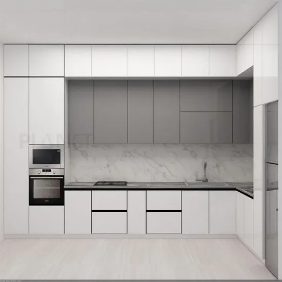 Planet Contemporary Cheap kitchen Cabinet Set Hanging Full Wall Design DIY Kitchen Cabinets Display & Storage Plywood 2 Years