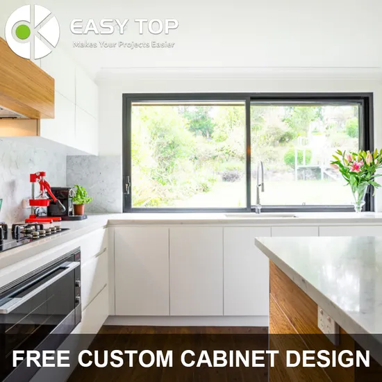 High Density Modern Style MDF Lacquer Quartz Stone Kitchen Cabinets Modern Kitchen Furniture