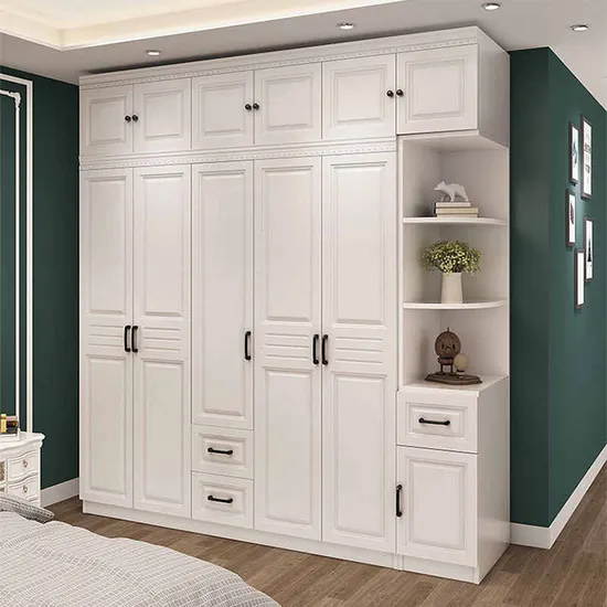 Modern Almirah Cheap Bedroom Storage Wardrobe Designs Bedroom Furniture Assembly Multi-Layer Storage Wardrobe