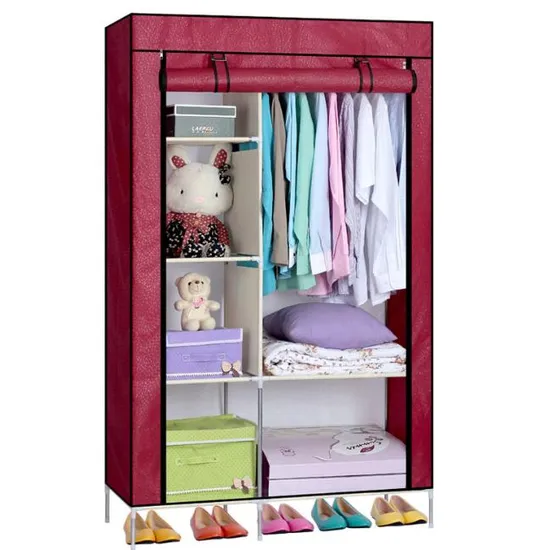 Portable Durable Easy Assemble Non-Woven Closet Wardrobe Storage Organizer