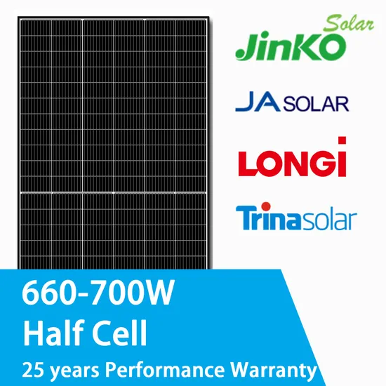 Longi/Ja/Jinko/Trina/Canadian/Risen/Aioties Topcon High Efficiency 670W 660W 655W 650W 700W132 Cells PV Solar Panel for Home Power System in Stock