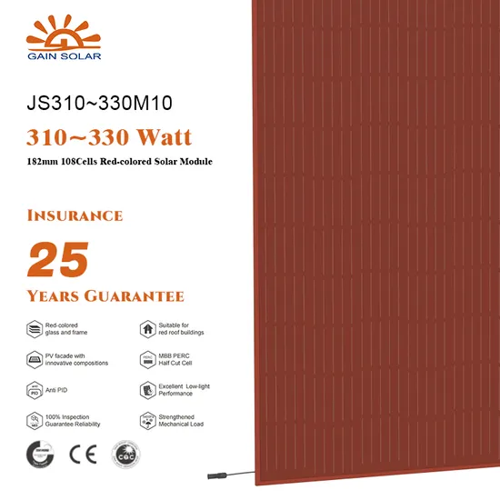 Jiasheng Solar Roof Panels CE PV Color Solar Tiles Bracket for Rooftop