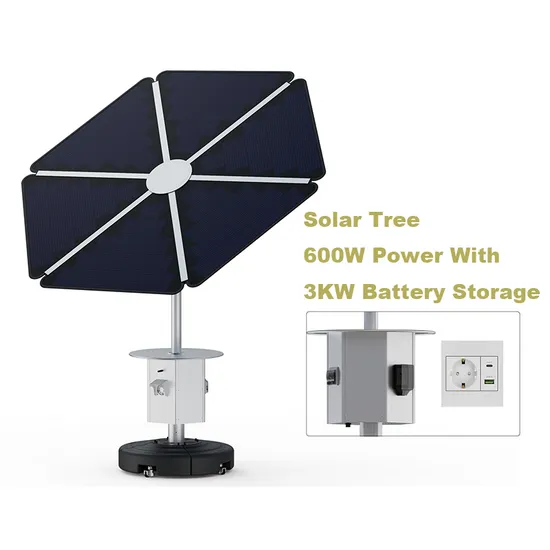 600W Solar Tree with 3kw Battery Backup System
