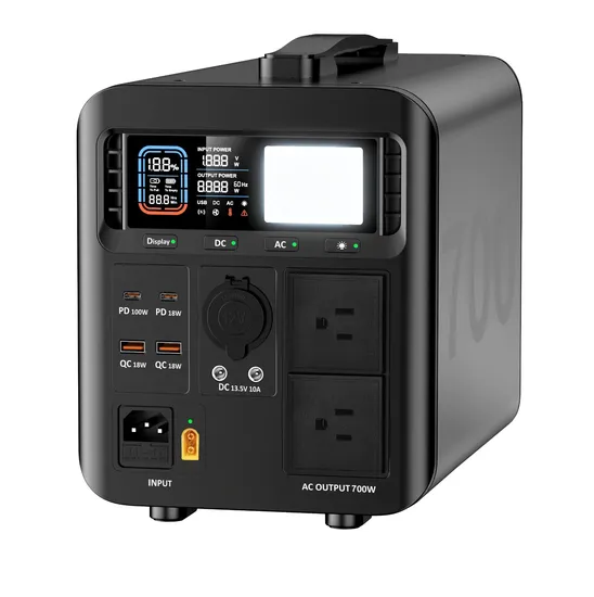 700W 672wh LiFePO4 Battery Portable Power Station UPS Function Solar Energy System