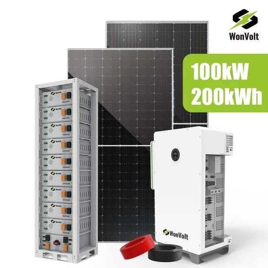 Wonvolt 400VAC 150kw 120kw 100K 200kw Solar Panel System 200kwh 230kwh 300kwh 500kwh Hybrid Home Solar Power System with LiFePO4 Battery