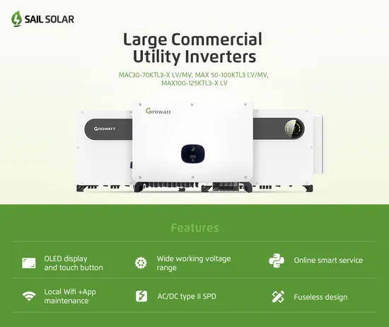 Growatt Grid Tie Solar Inverter 15kw 17kw 20kw 22kw Commercial Rooftop Inverters