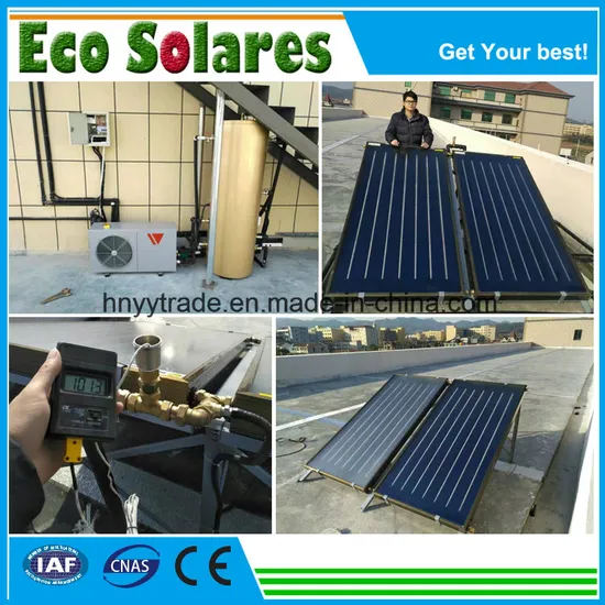 Black Chrome Coating Flat Plate Solar Collector for Project